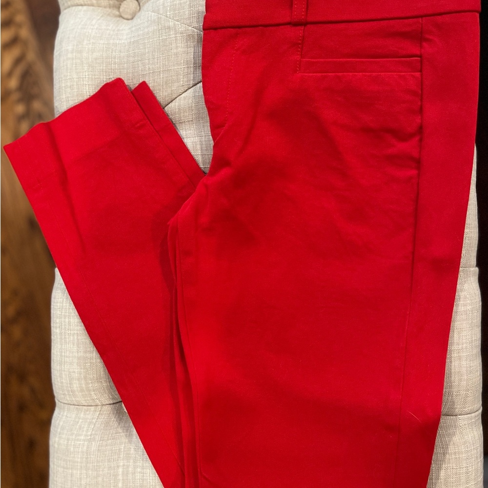 Banana Republic Sloan Ankle Pants Red 0R Like New